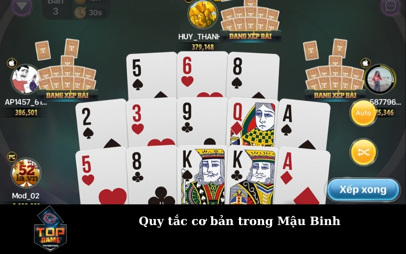 Quy tắc cơ bản trong Mậu Binh