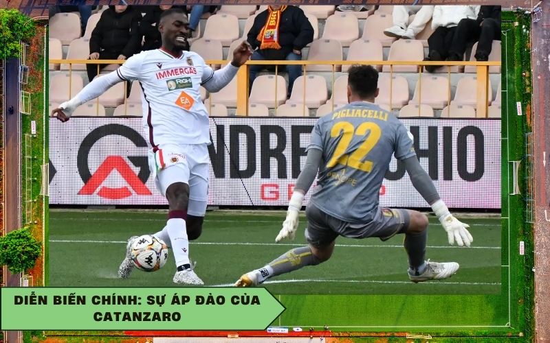 Diễn biến chính Sự áp đảo của Catanzaro