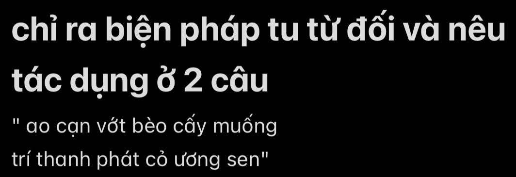 Hai câu thơ ao cạn vớt bèo cấy muống, trì thanh phát cỏ ương sen và phép đối giữa các từ ngữ