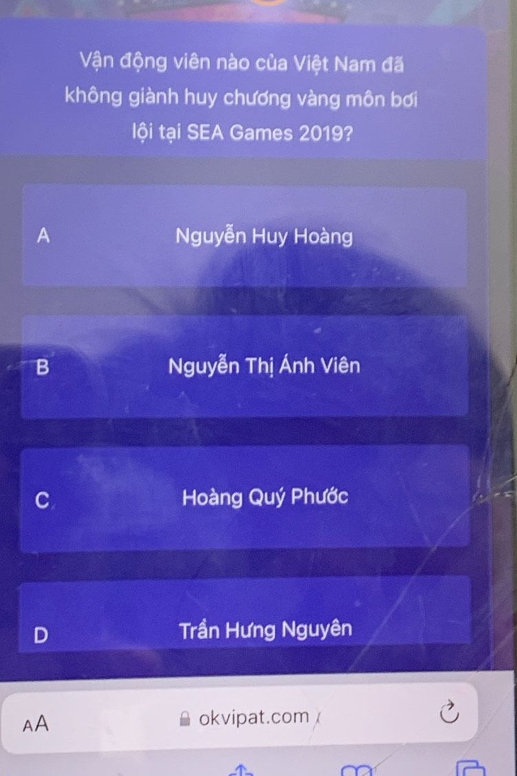 Vận động viên bơi lội Việt Nam thi đấu tại SEA Games